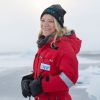Antje Boetius im Polarmeer während der Expedition ArcWatch-1